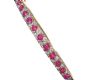 9CT GOLD RUBY AND DIAMOND BANGLE at Ross's Online Art Auctions