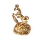 9CT GOLD HORSE SEAL WITH ONYX at Ross's Online Art Auctions