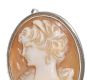 SILVER AND CAMEO BROOCH/PENDANT at Ross's Online Art Auctions