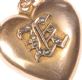 9CT ROSE GOLD HEART PENDANT WITH INITIAL 'E' AND SEED PEARLS at Ross's Online Art Auctions