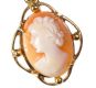 9CT GOLD CAMEO PENDANT at Ross's Online Art Auctions