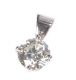 18CT WHITE GOLD DIAMOND SOLITAIRE PENDANT at Ross's Online Art Auctions