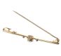 9CT GOLD AND DIAMOND BAR BROOCH at Ross's Online Art Auctions