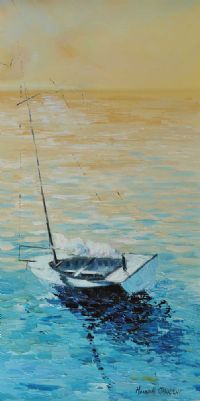 SAFELY ANCHORED by Hannah O'Hanlon at Ross's Online Art Auctions