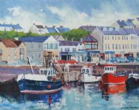 PORTSTEWART HARBOUR by Dennis Orme Shaw at Ross's Online Art Auctions