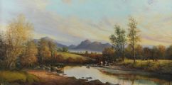 EVENING ON THE BANN by William Cunningham at Ross's Online Art Auctions