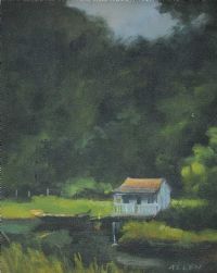 LAKESIDE by Allen at Ross's Online Art Auctions
