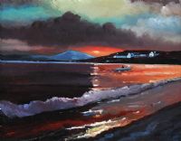 DOWNINGS' SUNSET by Sean Lorinyenko at Ross's Online Art Auctions