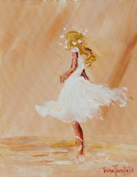 DANCER IN WHITE by Louise Mansfield at Ross's Online Art Auctions