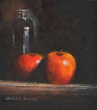 APPLES & BOTTLE by Martin D. Cooke at Ross's Online Art Auctions