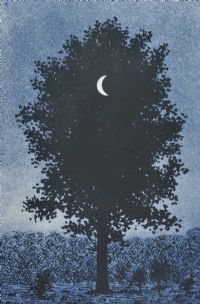 MOON THROUGH THE TREE by Margritte at Ross's Online Art Auctions
