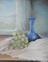 VASE & GRAPES by Joy Mary Clements RUA at Ross's Online Art Auctions