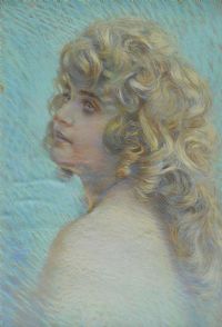 PORTRAIT OF A GIRL by Italian School at Ross's Online Art Auctions