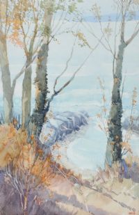 TREES, HELEN'S BAY by James Watson at Ross's Online Art Auctions