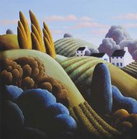 THE FLOWING HILLS by George Callaghan at Ross's Online Art Auctions