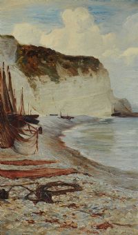 THE CLIFFS OF DOVER by Colin Hunter ARA at Ross's Online Art Auctions