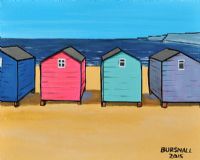SAND, SEA & HUTS by Paul Bursnall at Ross's Online Art Auctions