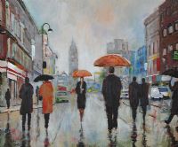 HIGH STREET, BELFAST by Holly Hanson at Ross's Online Art Auctions