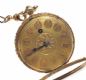 GENT'S 18CT GOLD FOB WATCH WITH LEATHER FOB at Ross's Online Art Auctions
