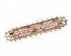 9CT GOLD AND RUBY BAR BROOCH at Ross's Online Art Auctions