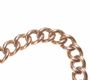 9CT ROSE GOLD LINK BRACELET WITH PADLOCK CLASP at Ross's Online Art Auctions