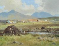 WESTERN LANDSCAPE, GALWAY by Maurice Canning Wilks ARHA RUA at Ross's Online Art Auctions