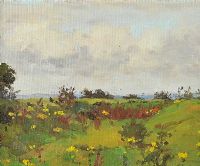 DUBLIN LANDSCAPE by Michael Healy at Ross's Online Art Auctions