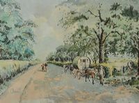 GYPSY CARAVAN by George Bennett at Ross's Online Art Auctions