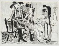 ARTIST & MODEL AFTER PICASSO by Nevill Johnson RUA at Ross's Online Art Auctions