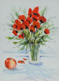 POPPIES by Judith Caulfield Walshe at Ross's Online Art Auctions