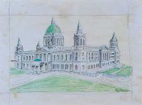 THE CITY HALL, BELFAST by Gladys Maccabe HRUA at Ross's Online Art Auctions