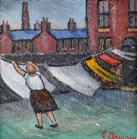 A SUDDEN SHOWER by James Downie at Ross's Online Art Auctions