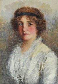 PORTRAIT OF A GIRL by Captain George Drummond Fish MBE at Ross's Online Art Auctions