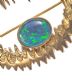 GOLD PLATED METAL AND OPAL BROOCH at Ross's Online Art Auctions