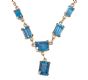 9CT GOLD AND BLUE TOPAZ NECKLACE at Ross's Online Art Auctions