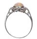18CT WHITE GOLD AND PLATINUM OPAL AND DIAMOND RING at Ross's Online Art Auctions
