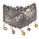 CRIMBLE DESIGNER 1920'S SILVER AND CRYSTAL BROOCH AND EARRINGS at Ross's Online Art Auctions