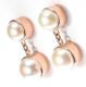 9CT ROSE GOLD AND PEARL DROP EARRINGS at Ross's Online Art Auctions