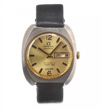 GENTS WRIST WATCH IN THE STYLE OF OMEGA at Ross's Online Art Auctions