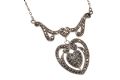 SILVER AND MARCASITE PENDANT AND CHAIN at Ross's Online Art Auctions