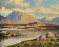 COTTAGES, CONNEMARA by Maurice Canning Wilks ARHA RUA at Ross's Online Art Auctions