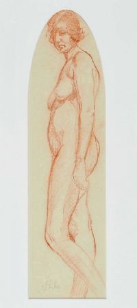 FEMALE NUDE STUDY by John Luke RUA at Ross's Online Art Auctions