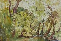 PATH IN THE WOODS by Maurice Canning Wilks ARHA RUA at Ross's Online Art Auctions