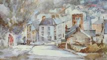 STREET SCENE, CUSHENDALL by Bobbie Anderson at Ross's Online Art Auctions