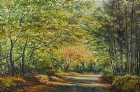 TOLLYMORE FOREST, AUTUMN by Allan Ardies at Ross's Online Art Auctions