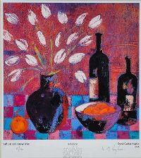 VINTAGE WINE by David Gordon Hughes at Ross's Online Art Auctions
