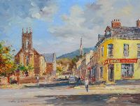 THE TOWN OF ROSTREVOR by Colin Gibson at Ross's Online Art Auctions