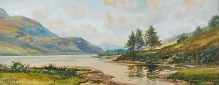 DHU LOUGH, MAYO by George Trevor at Ross's Online Art Auctions