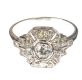 18CT WHITE GOLD AND DIAMOND RING IN THE STYLE OF ART DECO at Ross's Online Art Auctions