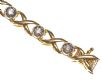 18CT GOLD AND DIAMOND BRACELET at Ross's Online Art Auctions